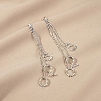 1 Set 1 Pair Fashion Leaf Star Snowflake Alloy Pearl Plating Inlay Zircon Women's Drop Earrings sku image 20