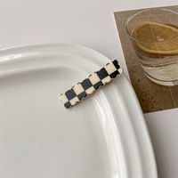Simple Style Checkered Pvc Hair Clip 1 Piece sku image 1