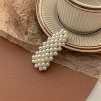Chinoiserie Farbverlauf Künstliche Perle Haarklammer 1 Stück sku image 32