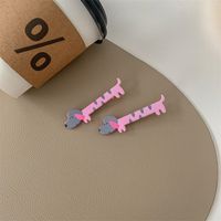 Simple Style Bow Knot Arylic Printing Hair Clip sku image 2