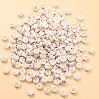 200 Pieces Per Pack Arylic Letter Beads sku image 30
