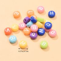 200 Pieces Per Pack Arylic Letter Beads sku image 31