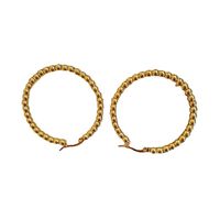 Simple Style Circle Titanium Steel Hoop Earrings 1 Pair main image 3