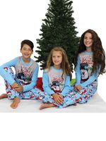 Casual Cartoon Snowman Cotton Family Matching Outfits main image 4
