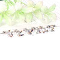 Fashion Letter Stainless Steel Inlay Zircon Ear Studs 1 Pair sku image 21