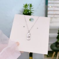 Fashion Deer Sterling Silver Inlay Shell Zircon Pendant Necklace main image 1