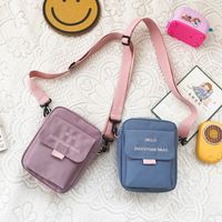 Women's Nylon Letter Color Block Fashion Square Zipper Crossbody Bag main image 2