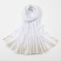 Women's Fashion Solid Color Voile Polyester Printing Cotton Linen Scarves sku image 3
