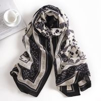 Women's Ethnic Style Printing Polyester Printing Cotton Linen Scarves sku image 6