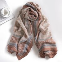 Women's Ethnic Style Printing Polyester Printing Cotton Linen Scarves sku image 1
