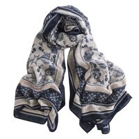 Women's Ethnic Style Printing Polyester Printing Cotton Linen Scarves main image 2