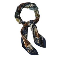 Women's Fashion Leaves Polyester Printing Silk Scarves main image 4