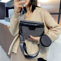 Women's Vintage Style Geometric Solid Color Pu Leather Waist Bags main image 1