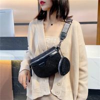 Women's Vintage Style Geometric Solid Color Pu Leather Waist Bags main image 3