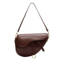 Women's Medium Summer Pu Leather Fashion Saddle Bag sku image 7