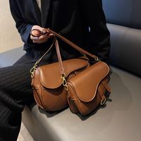 Women's Medium Summer Pu Leather Fashion Saddle Bag main image 2