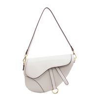 Women's Medium Summer Pu Leather Fashion Saddle Bag sku image 5