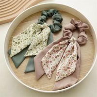 Pastoral Ditsy Floral Cloth Bowknot Hair Tie 1 Piece main image 5