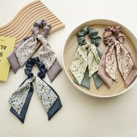 Pastoral Ditsy Floral Cloth Bowknot Hair Tie 1 Piece main image 3