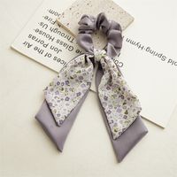 Pastoral Ditsy Floral Cloth Bowknot Hair Tie 1 Piece sku image 1