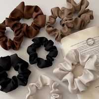 Women's Fashion Solid Color Satin Hair Tie main image 5