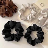 Women's Fashion Solid Color Satin Hair Tie main image 2