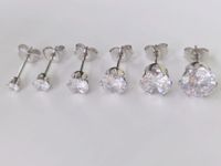 1 Pair Simple Style Crown Metal Titanium Steel Artificial Gemstones Ear Studs sku image 25