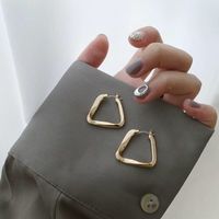1 Pair Simple Style Geometric Alloy Plating Women's Earrings sku image 11