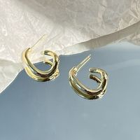 1 Pair Simple Style Geometric Alloy Plating Women's Earrings sku image 3