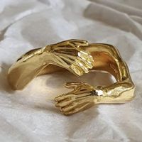 1 Piece Retro Solid Color Alloy Plating Unisex Rings main image 1