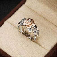 1 Piece Fashion Flower Alloy Plating Women's Rings main image 4