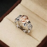 1 Piece Fashion Flower Alloy Plating Women's Rings sku image 2