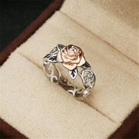 1 Piece Fashion Flower Alloy Plating Women's Rings main image 1