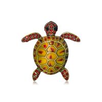 Mode Tortue Alliage Incruster Strass Unisexe Broches sku image 1