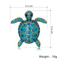 Mode Tortue Alliage Incruster Strass Unisexe Broches main image 3
