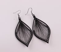 1 Pair Vacation Leaf Alloy Plating Women's Drop Earrings main image 3