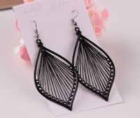 1 Pair Vacation Leaf Alloy Plating Women's Drop Earrings main image 4