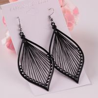 1 Pair Vacation Leaf Alloy Plating Women's Drop Earrings main image 1