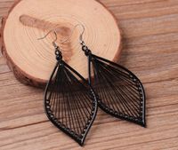 1 Pair Vacation Leaf Alloy Plating Women's Drop Earrings main image 5