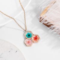 1 Piece Vacation Flower Resin Women's Pendant Necklace sku image 1