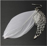 1 Pair Simple Style Wings Alloy Hollow Out Women's Earrings main image 3