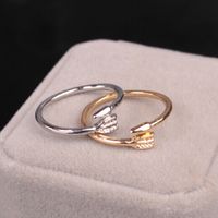 1 Piece Simple Style Solid Color Alloy Plating Women's Rings main image 1
