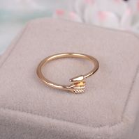 1 Piece Simple Style Solid Color Alloy Plating Women's Rings sku image 1