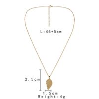 1 Jeu Style Simple Forme De Cœur Acier Inoxydable Acier Au Titane Placage Pendentif main image 4