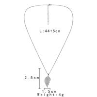 1 Satz Einfacher Stil Herzform Rostfreier Stahl Titan Stahl Überzug Halskette Mit Anhänger main image 2