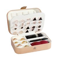 Fashion Solid Color Cloth Jewelry Boxes main image 2