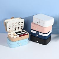 Fashion Solid Color Cloth Jewelry Boxes main image 3