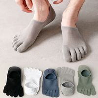 Men's Sports Solid Color Cotton Ankle Socks A Pair main image 5