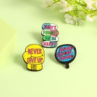 Cartoon Style Letter Alloy Unisex Brooches main image 1