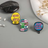 Cartoon Style Letter Alloy Unisex Brooches main image 4